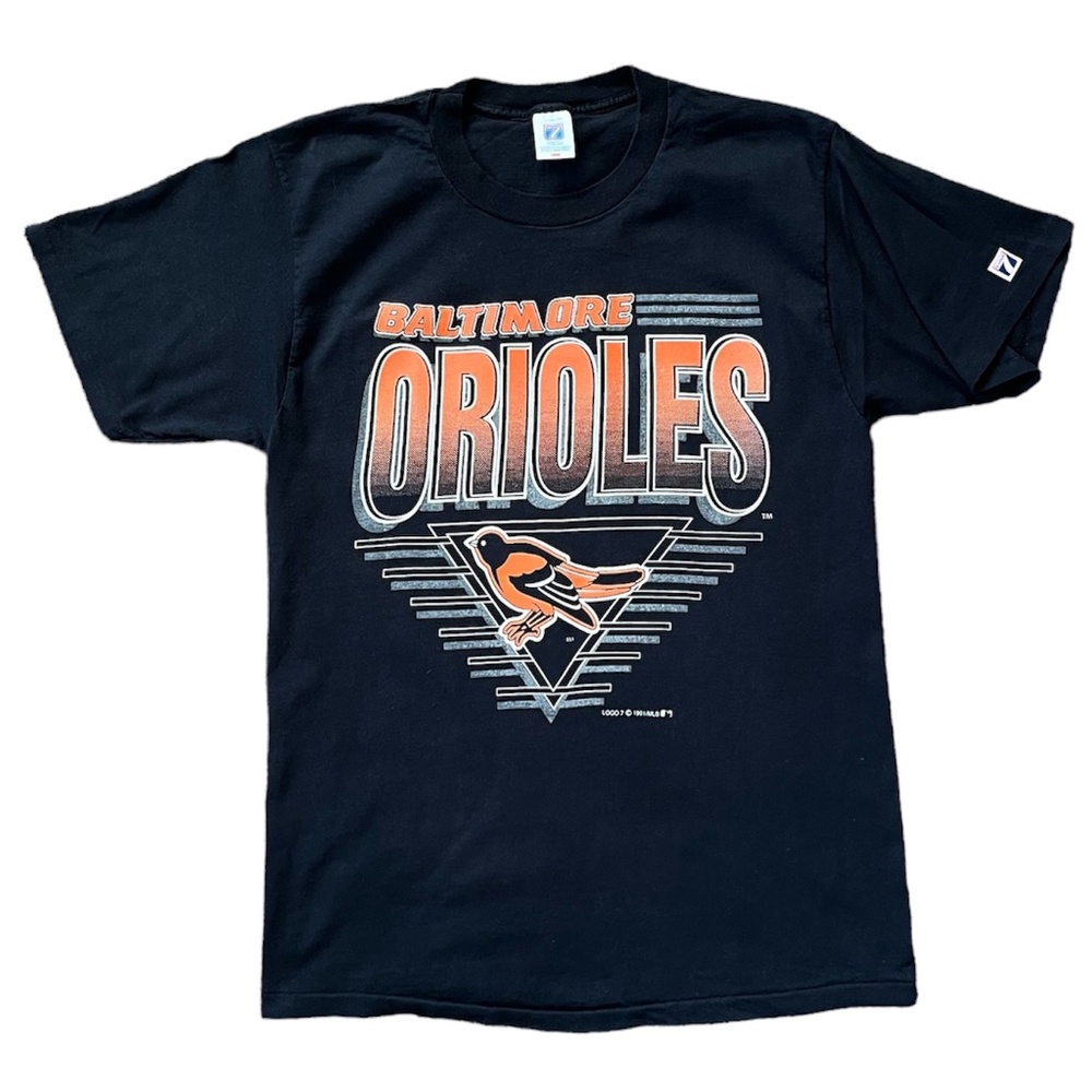 Vintage 90s Baltimore Orioles Single Stitch Logo 7 1991 T-shirt